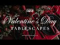 Valentines day tablescapes ideas  romantic jazz  table decor inspiration  quintessential home