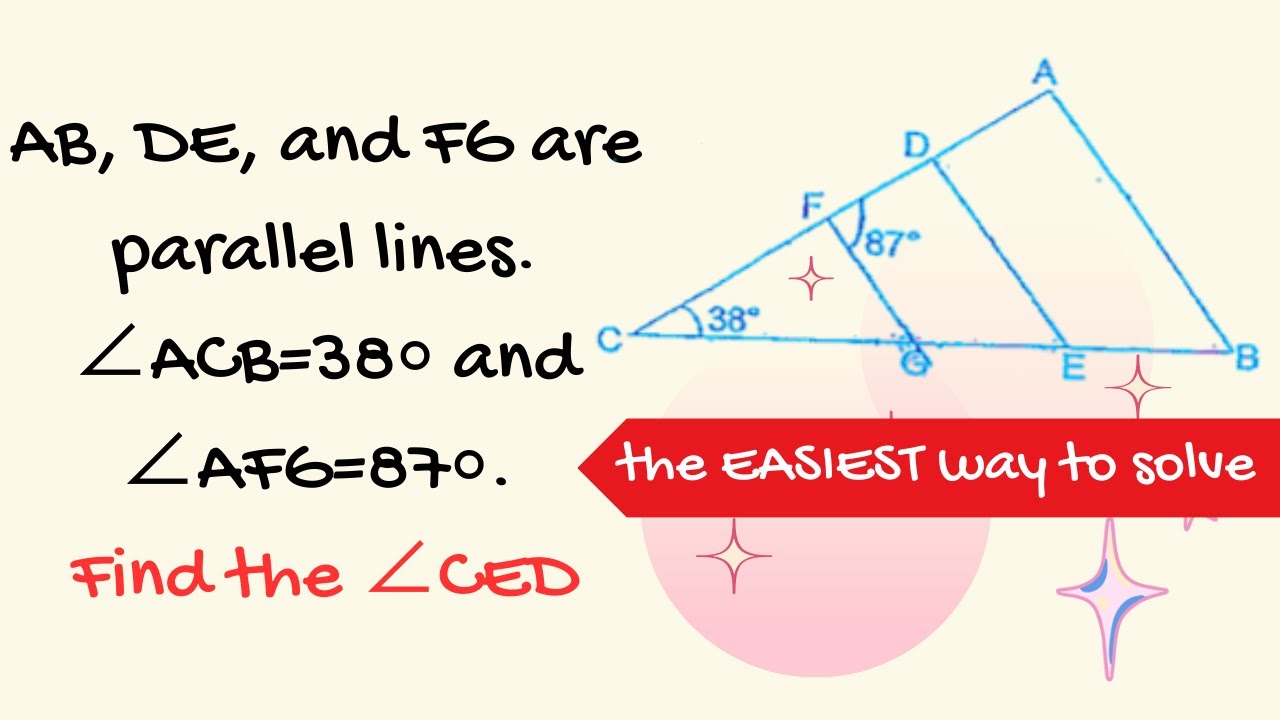 PSLE Math: Finding Angles with Parallel Lines! 📐🔍 #SingaporeMath #PSLE ...