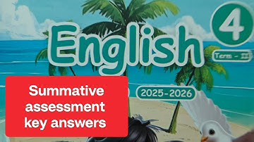 4th std term-2 English workbook Summative assessment key answers …2025-26