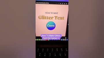 How To Make Glitter Text Effects On Canva! #canvatips #canvatutorial