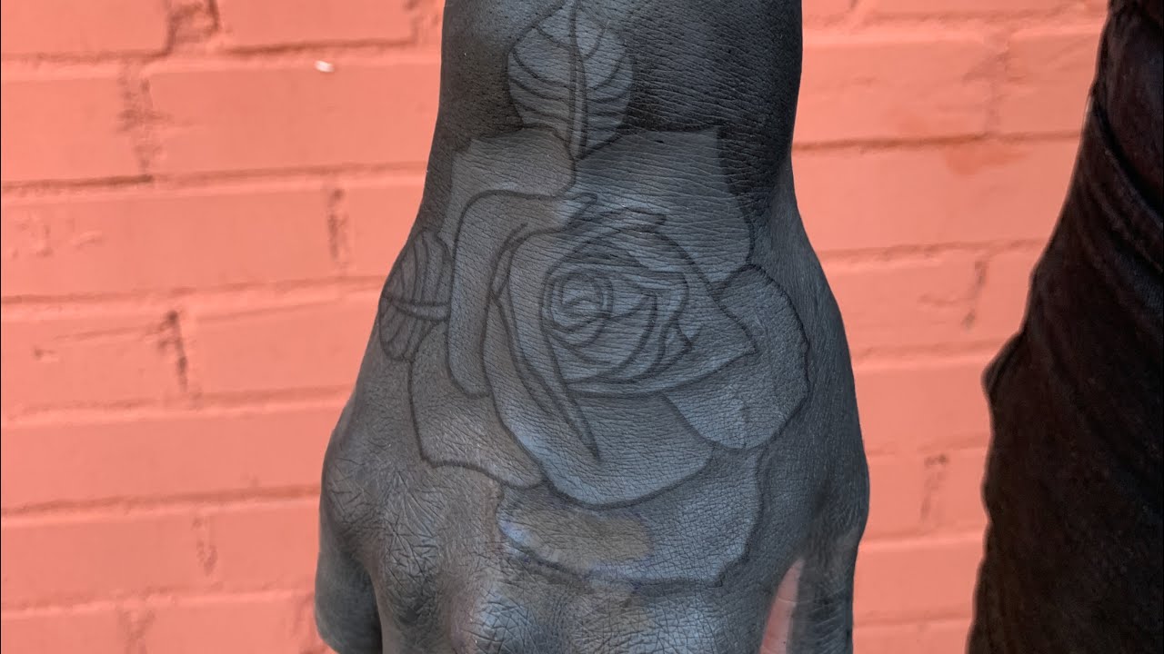TKTX Official on Twitter You can easily cover a bad tattoo with blackout  tattoo designs However you can create something different with a rose  design Black amp white look amazing together tattooartist 