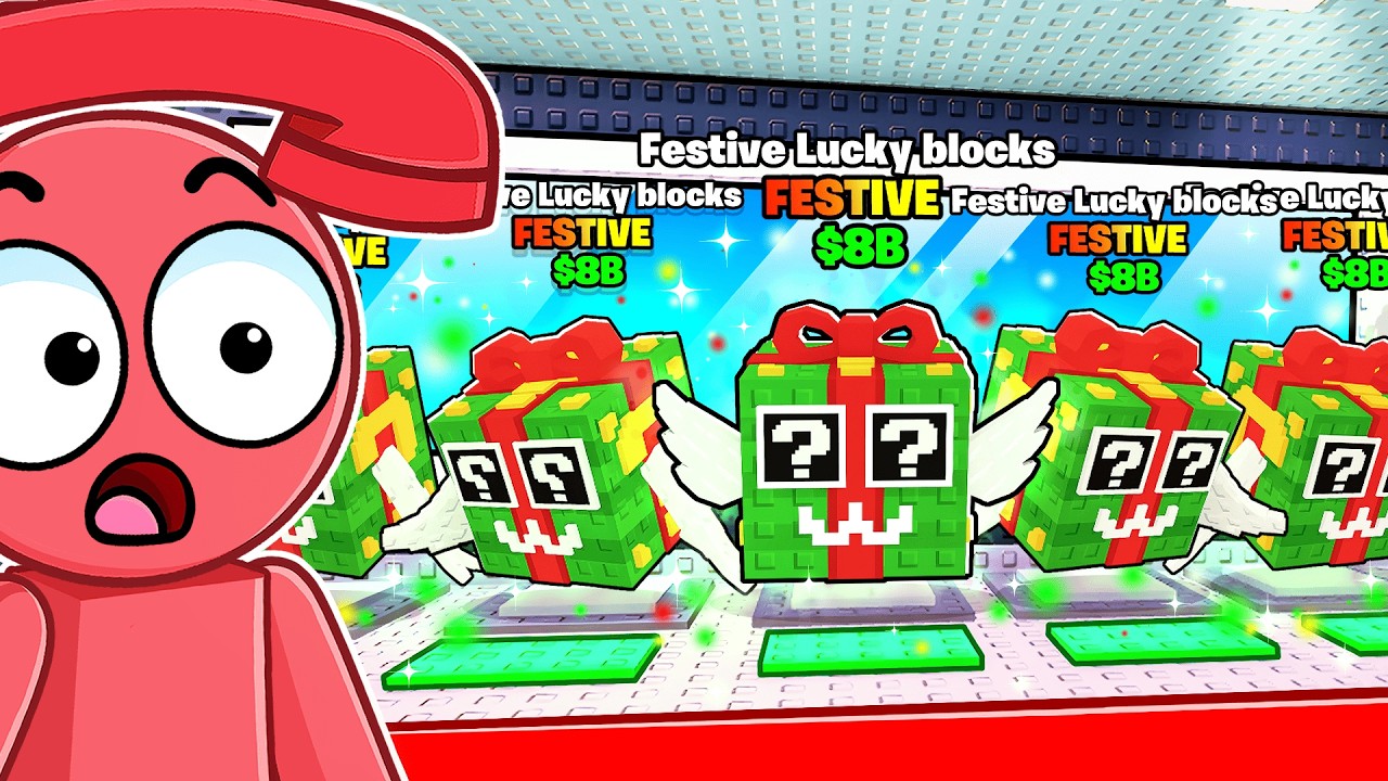 Opening 100 Festive Lucky Blocks For The New 0.1% Secret…