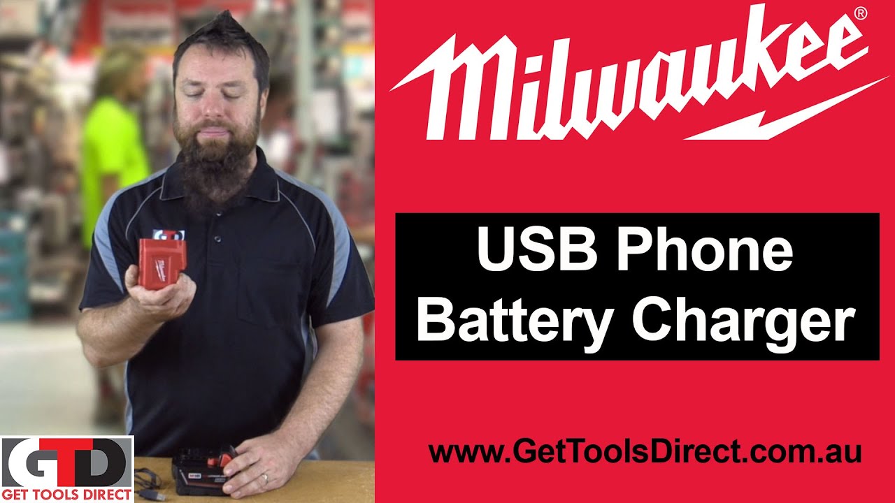 Milwaukee USB Battery Charger Adapter - YouTube