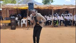 Rev. Alexander Kambiri preaching at Chasolo Prayer House - Mthawira CCAP