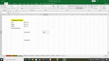 Basic Excel Lesson (4) Clipboard Group