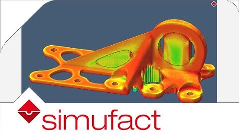 Simulation of effective stress of an additively manufactured aerospace bracket| Simufact