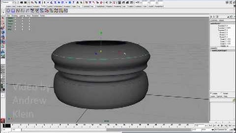 Maya Modeling Basics: NURBS Bishop, pt. 1