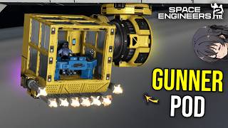 Space Engineers 2 Crewed Ship Gun Turret Pod