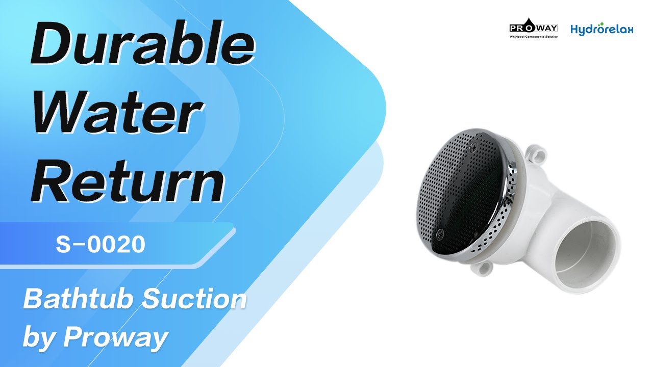 Durable Water Return 🚿 | S-0020 Bathtub Suction by Proway