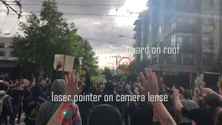 Seattle Protests Flashbombed / National Guard Positioned on Roofs in Capitol Hill