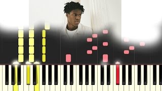 Miniatura de vídeo de "Daniel Caesar ft. Kali Uchis - Get you [ #reggiewatkins piano synthesia tutorial ]"