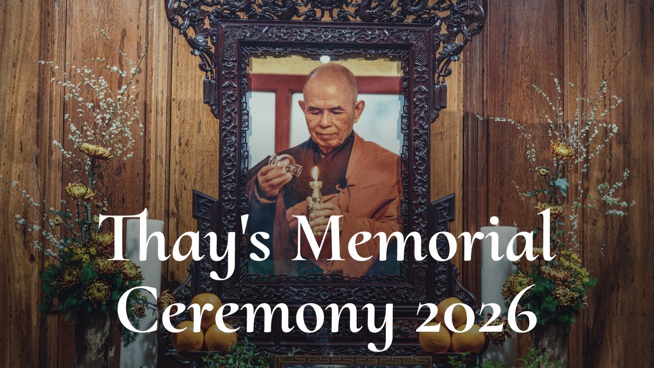 Thay's Memorial Day Ceremony | Plum Village France | Sunday January 18th 2026