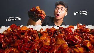 CRAZY!! MUKBANG SPICY SPICY SQUID WITH RICA-RICA SPICY SEASONING!!🥵