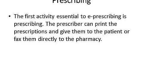 E prescribing
