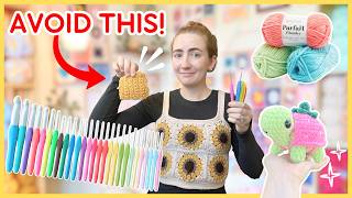10 Common Beginner Crochet MISTAKES & How To AVOID Them! 🧶 (I’ve Made Them All!) 😅
