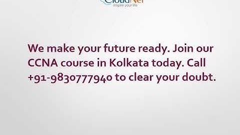 CCNA Certification in Kolkata - CloudNet