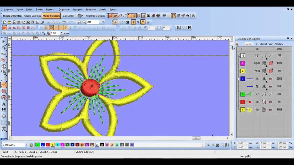Desenvolvendo Matriz Embroidery Studio YouTube