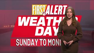 First Alert Weather Day Sunday Monday