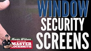 Window Security Screens | Atlanta locksmith Kevin Wilson shows you how to protect your windows