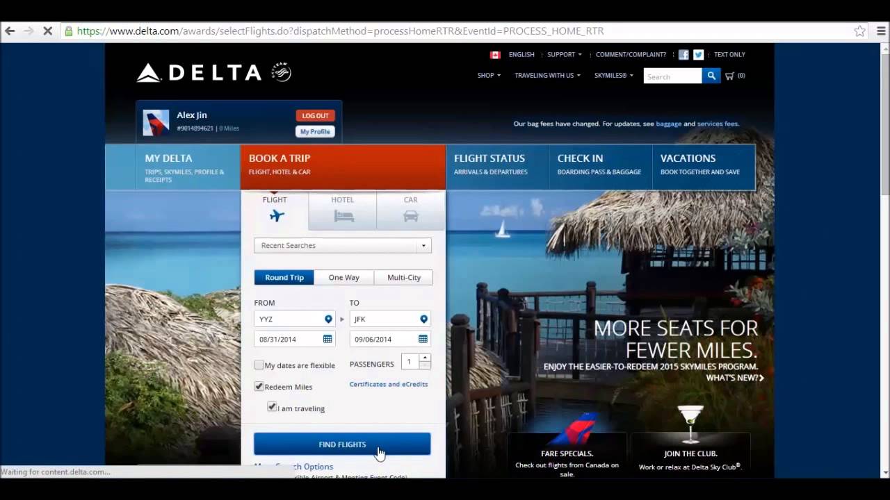 How To Redeem Delta Skymiles Rewards