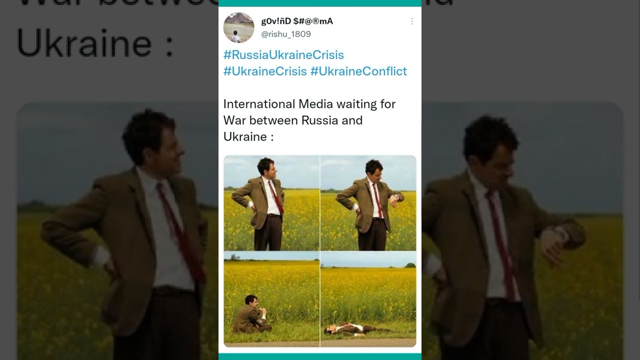 International Media & War between Russia and Ukraine Viral meme 