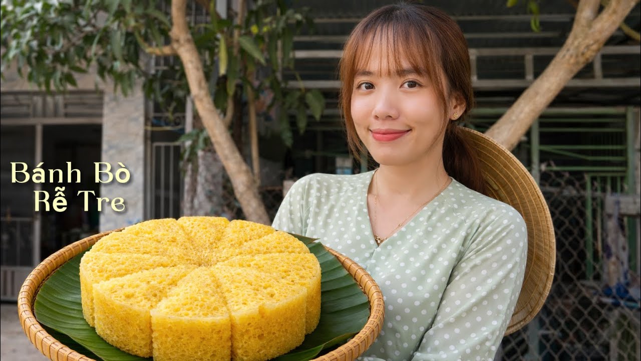 Bánh Bò Rễ Tre Vàng Ươm, Món Bánh Quê Ai Ăn Cũng Ghiền / Nhà Quê #576