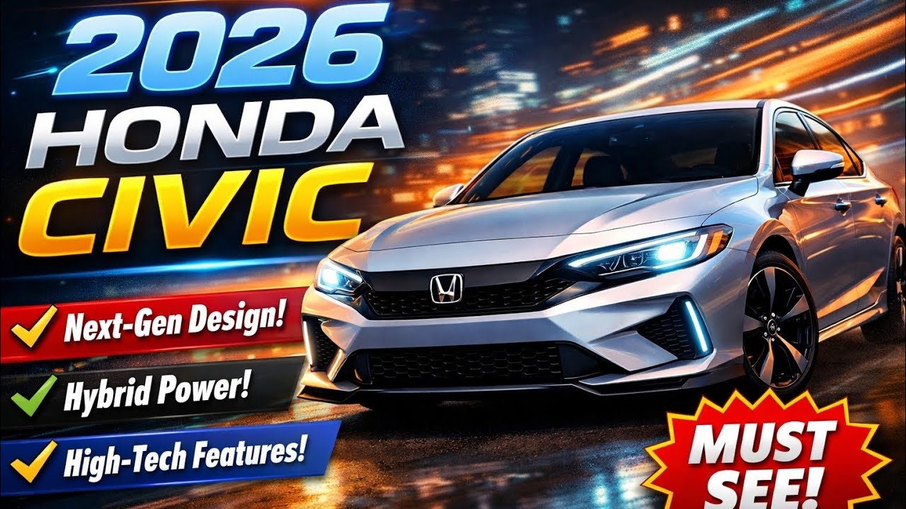 2026 Honda Civic Revealed – Stunning New Design, Hybrid Power & Smart Tech! 