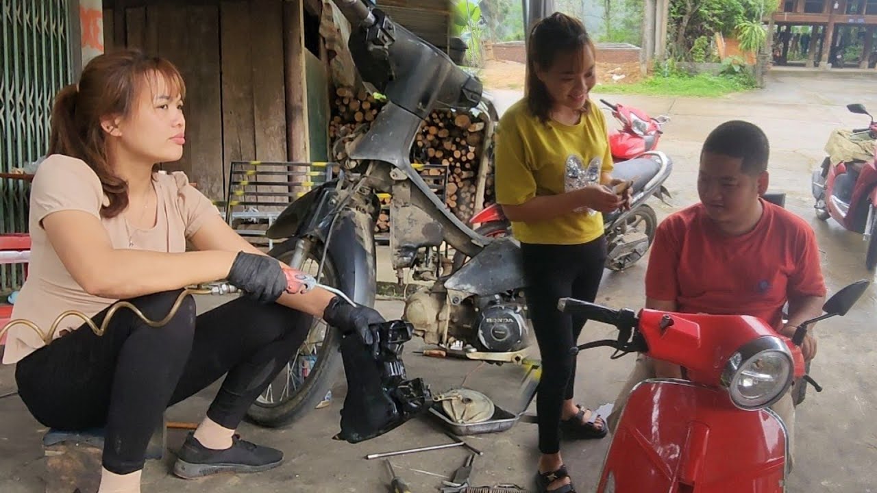 FULL VIDEO: Helping some difficult situations and motorbike repair work ...
