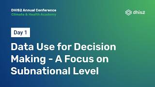 Data Use for Decision Making - A Focus on Subnational Level #DAC2026