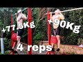 Pull Ups Progression at 4x4: from 77.5Kg to 90Kg | Weighted Calisthenics Progression