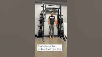 Banded scapular protraction/retraction