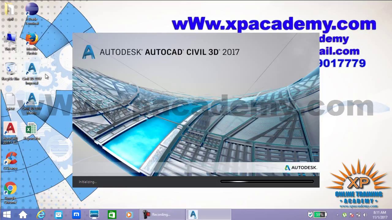 AutoCAD Civil 3d urdu Tutorials | Start Window | Xpacademy - YouTube