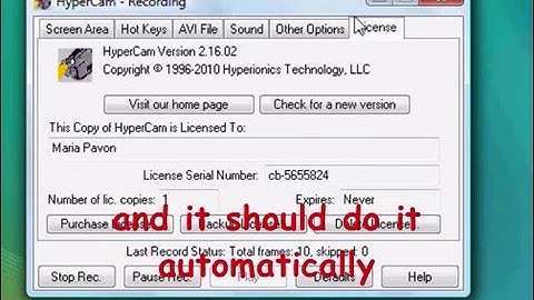 HyperCam 2 Free Serial Number/License Code