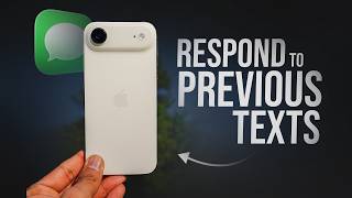 How to Respond to Previous Text on iPhone
