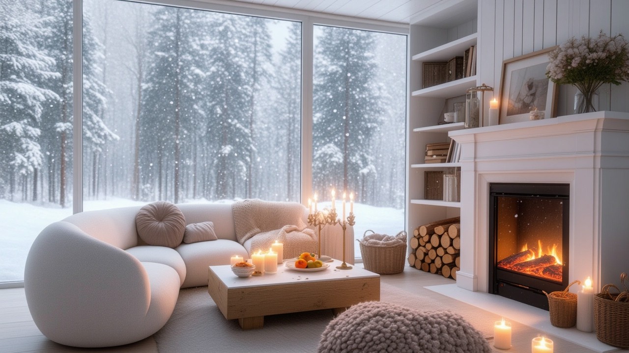 Winter Café Jazz Music ❄️🔥 Cozy Coffee Shop for Study & Relax and Focus