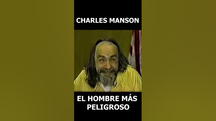 CHARLES MANSON - El hombre más peligroso | #Shorts