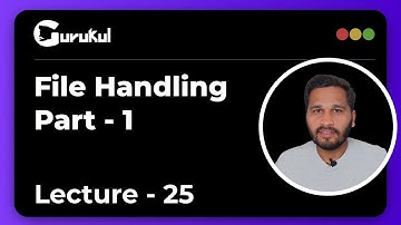 Lecture 25 | Mastering File Handling in C Programming: Part 1 | C Programming By Girish Garg
