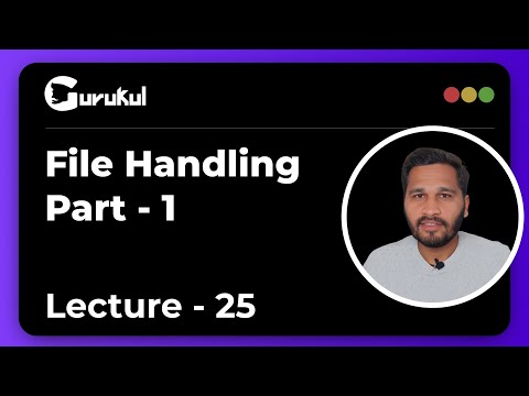 Lecture 25 | Mastering File Handling in C Programming: Part 1 | C Programming By Girish Garg
