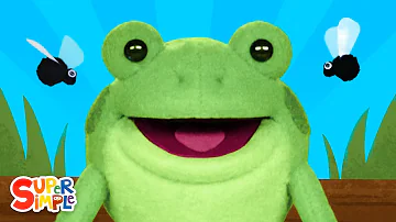 Five Little Speckled Frogs featuring Frog Puppets! | Kids Song | Super Simple Songs