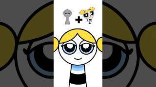 Drawing Mixing Sprunki x Powerpuff Girl 250120 #colormixing #mixing #sprunki #powerpuffgirls