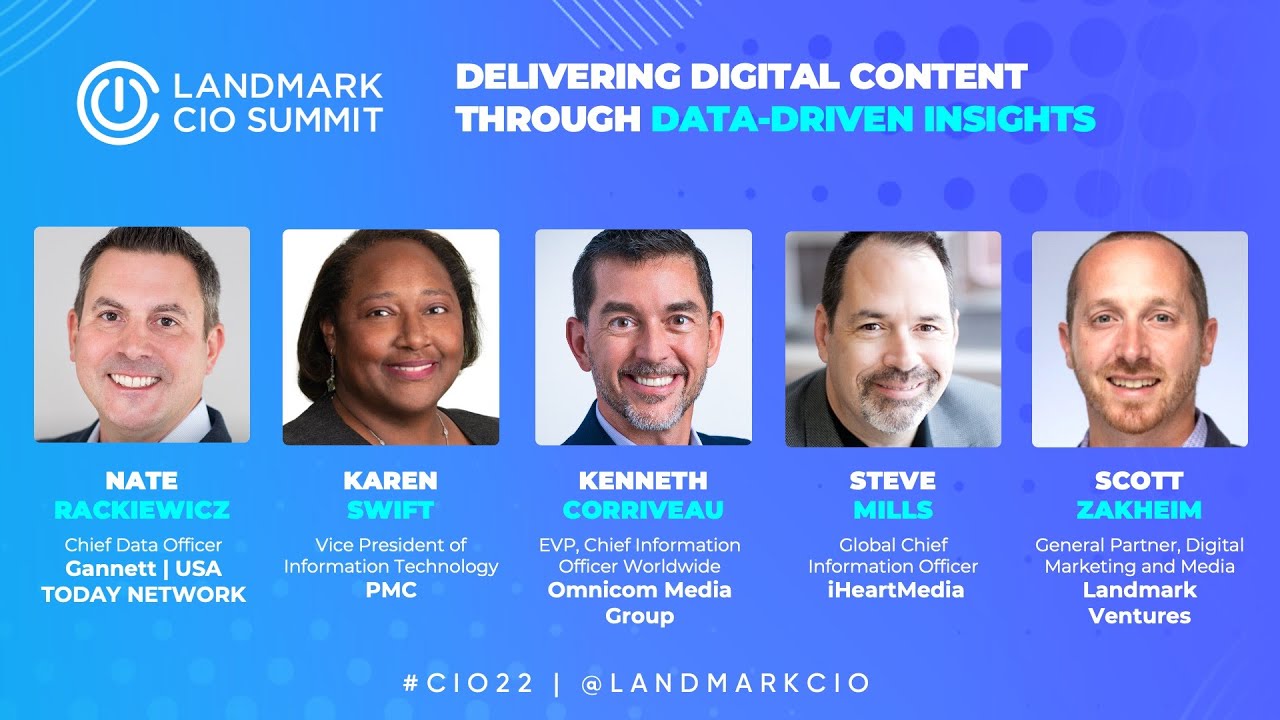 Landmark CIO Summit 2022 | Delivering Digital Content through Data-Driven Insights