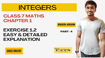 CBSE Class 7 Maths chapter 1 integers | Exercise 1.2 Full Solution | Integers Explained in Tamil