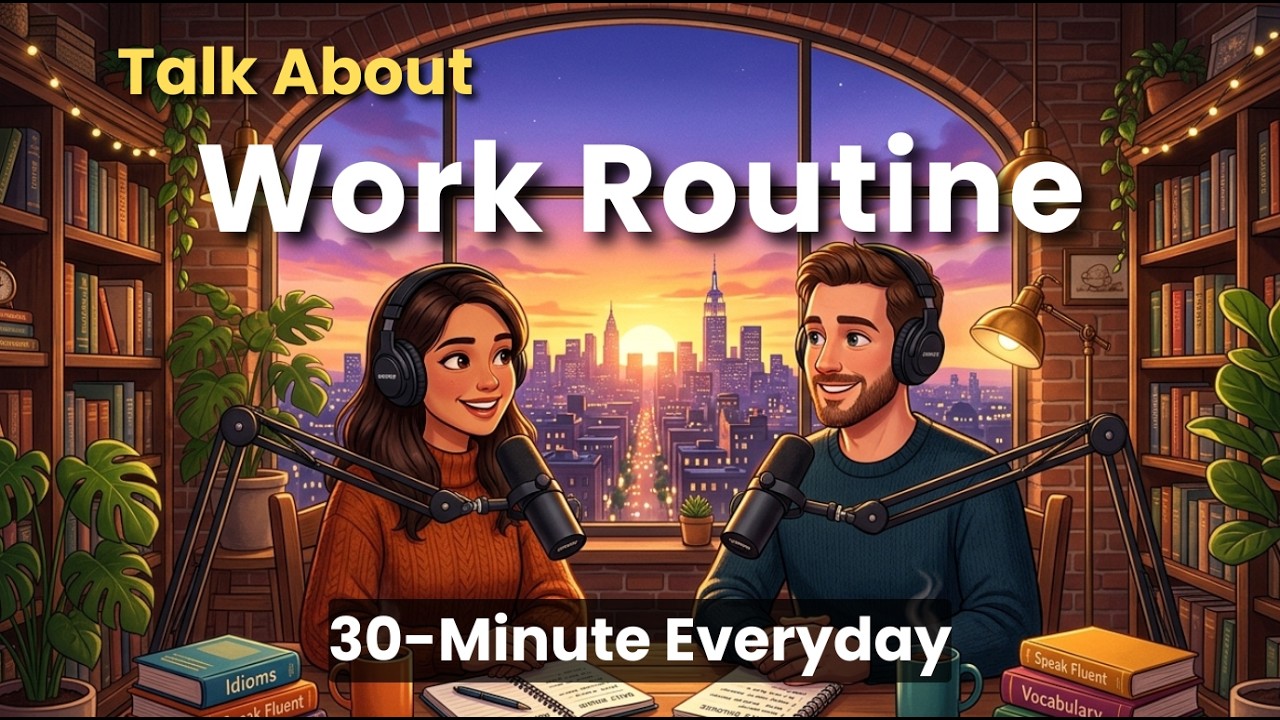 How to Talk About Your Work Routine in English | English Conversation ...