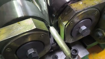 the Innovation Technology Automatic Thread Rolling Machine with feeding  #threadrollingmachine