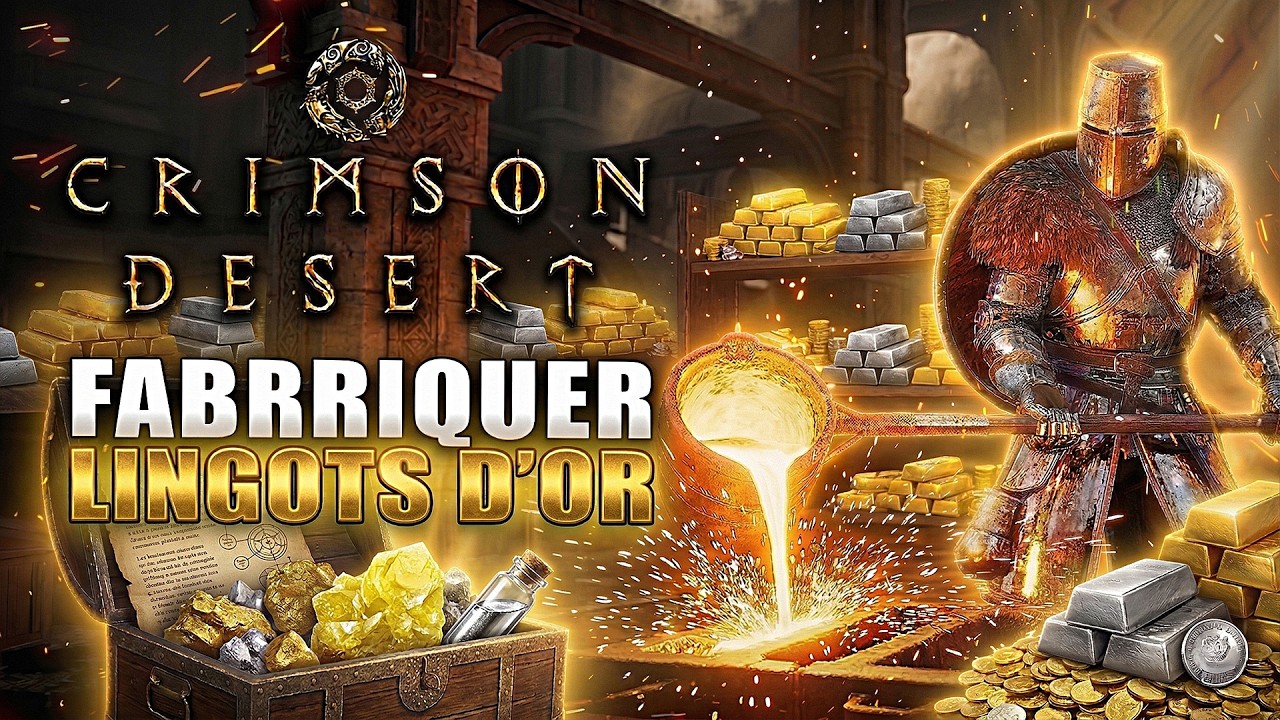 Crimson Desert: Fabriquer des LINGOT d'OR et PLATINE en ILLIMITÉ ! Recette, Mercure, Souffre, Argent