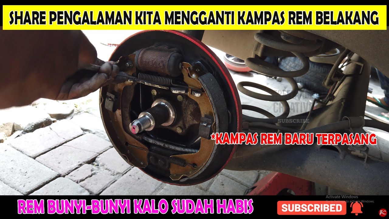 GANTI KAMPAS REM SUZUKI SWIFT, CARA GANTI KAMPAS REM BELAKANG SWIFT, REM BUNYI GANTI KAMPAS REM
