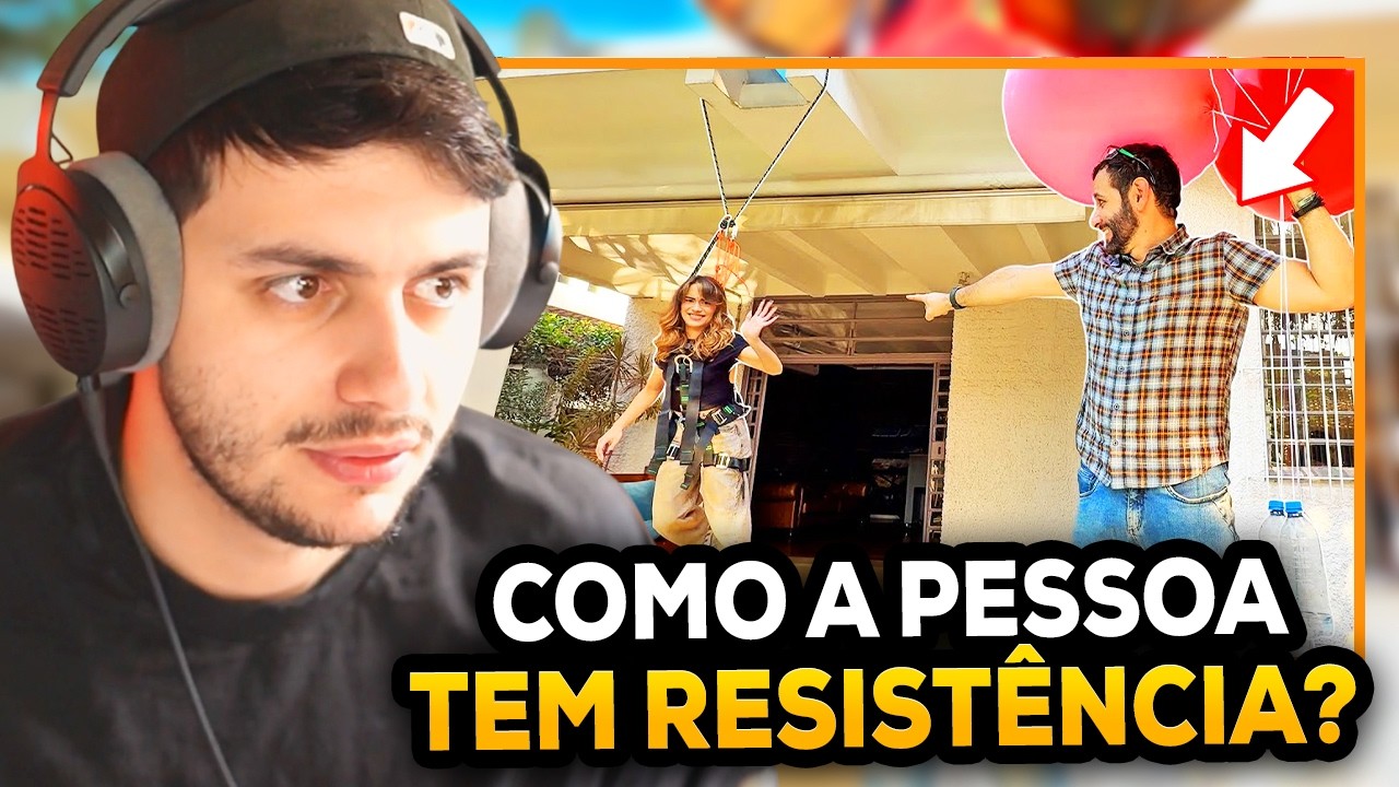 QUANTAS BEXIGAS precisam para LEVANTAR uma PESSOA? (Manual do Mundo) - GABE REAGINDO