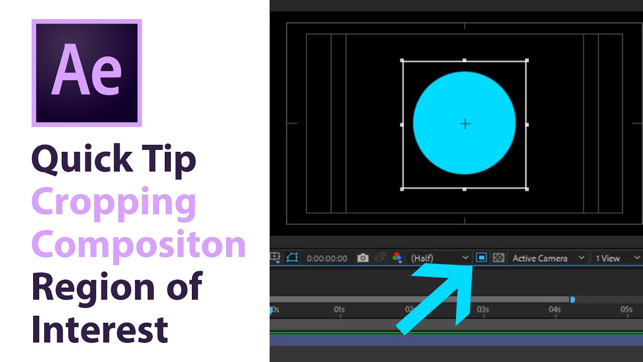 How to crop composition in Adobe After Effects CC using Region of Interest Tool. #MotionMade ...
