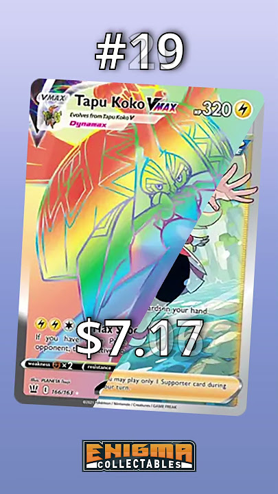 Tapu Koko VMAX (Rainbow Rare) - 166/163