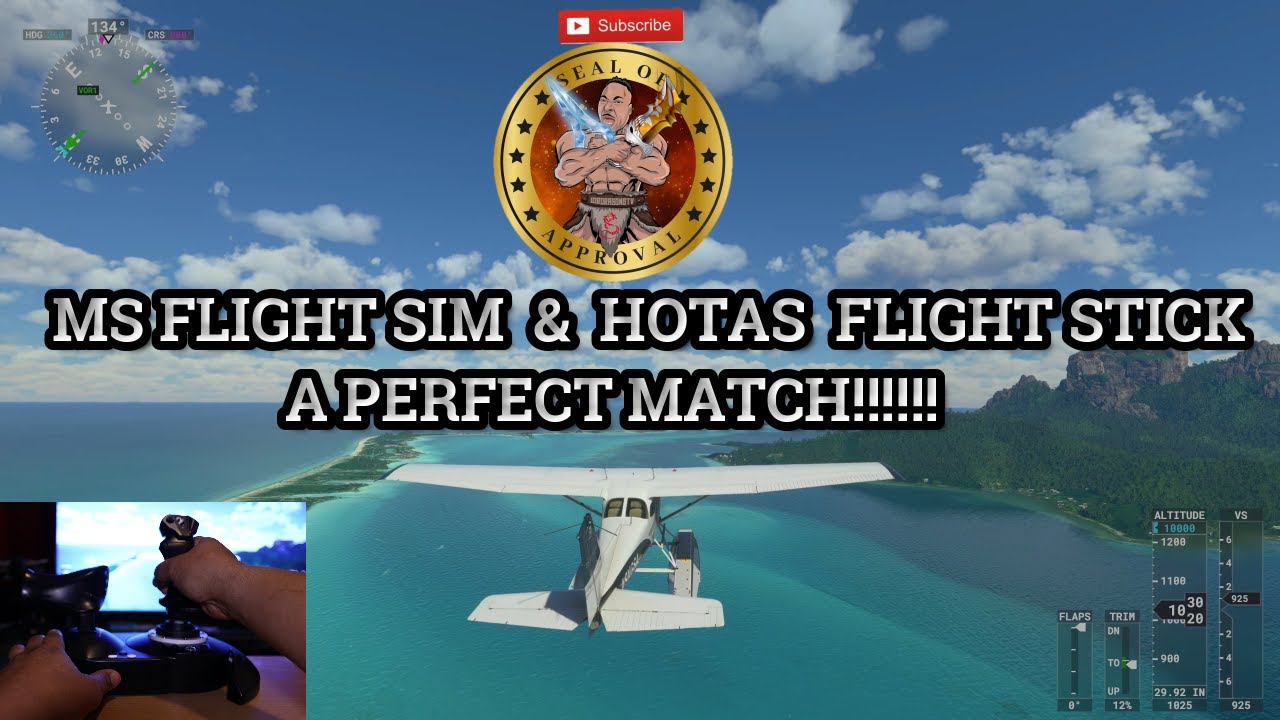 MS FLIGHT SIM HOTAS FLIGHT STICK SETTINGS THIS CONTROLLER IS A MUST!!!!!!